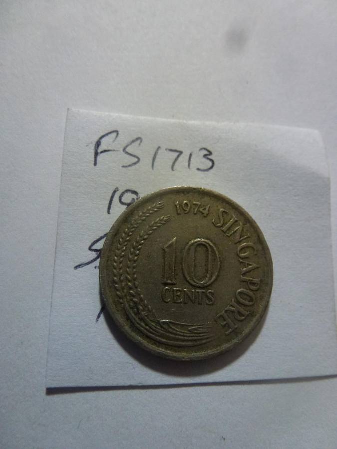 1974 Singapore 10 cent
