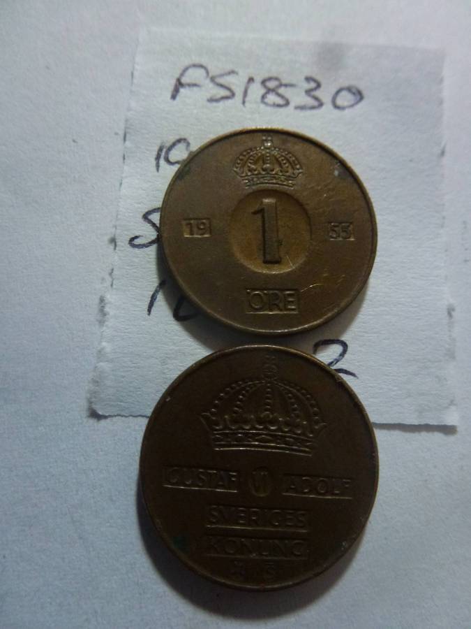 1955 Sweden 1 ore