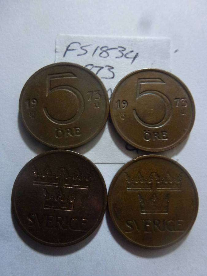 1973 Sweden 5 ore