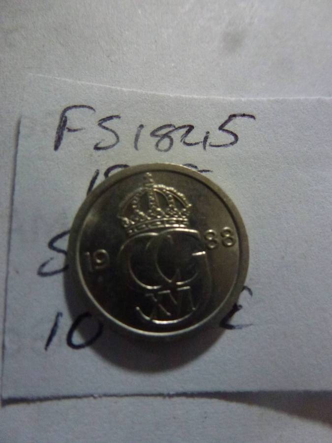 1988 Sweden 10 ore