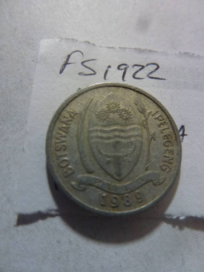 1989 Botswana 1 thebe