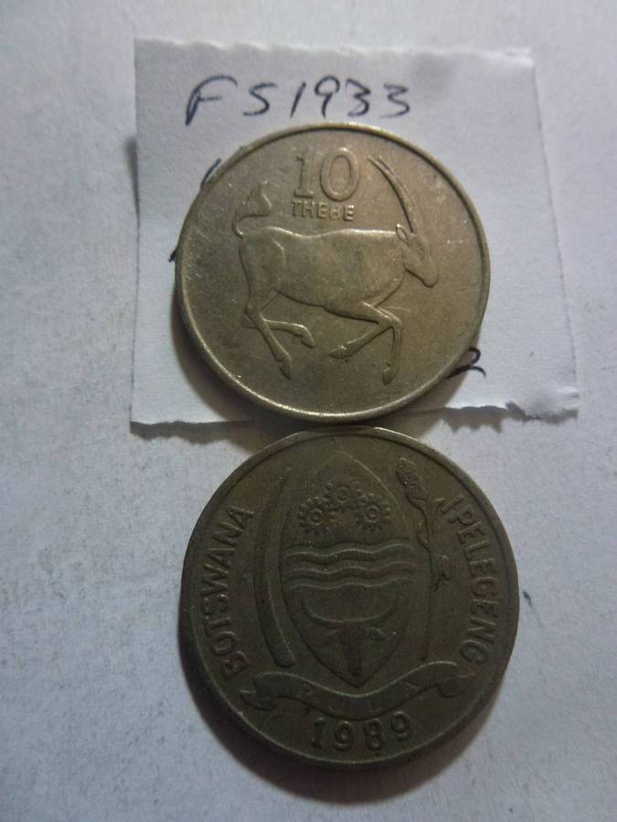 1989 Botswana 10 thebe