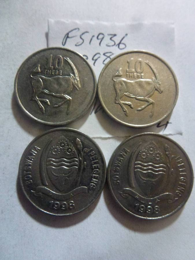 1998 Botswana 10 thebe