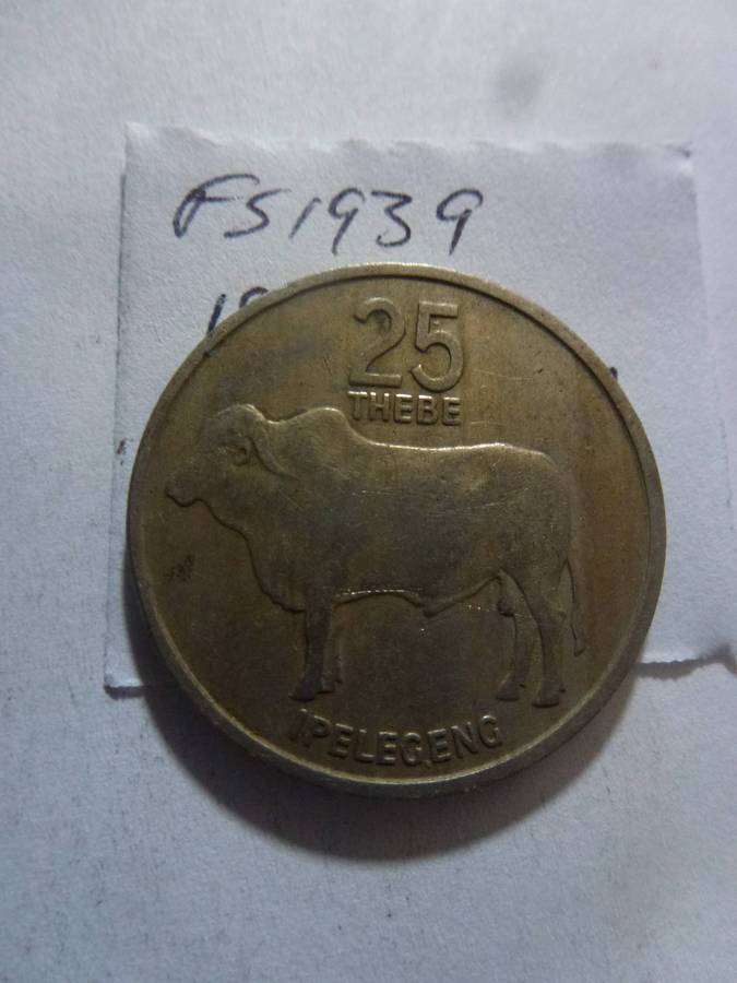 1976 Botswana 25 thebe