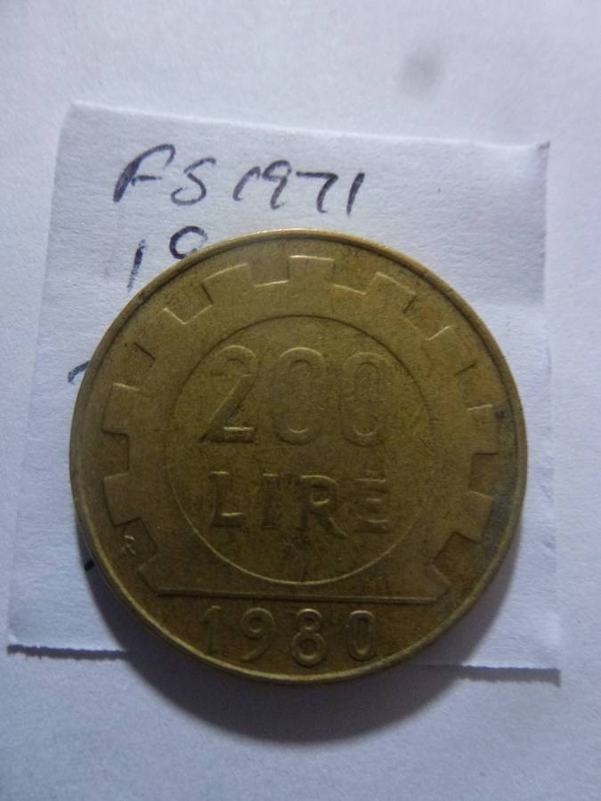 1980 Italy 200 lire