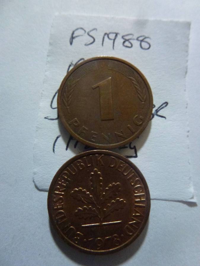 1978 Germany 1 pfennig
