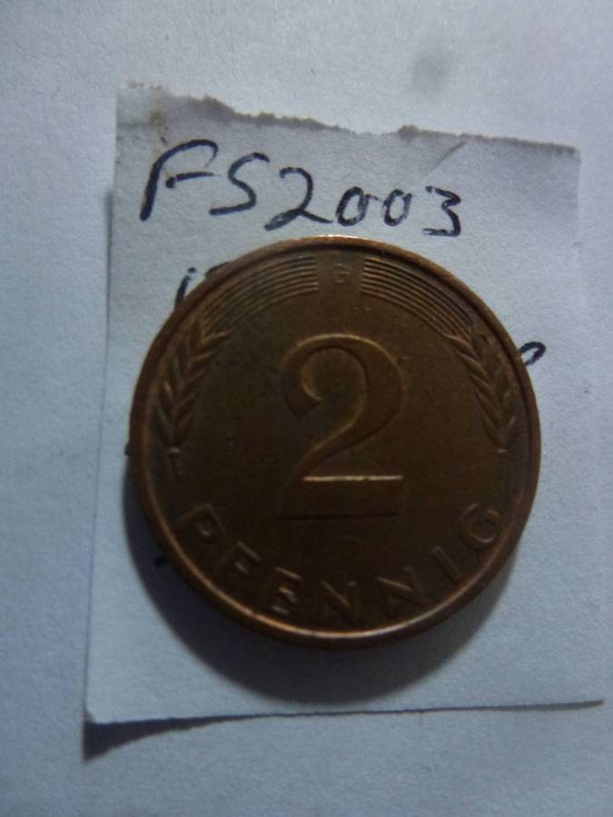 1981 Germany 2 pfennig