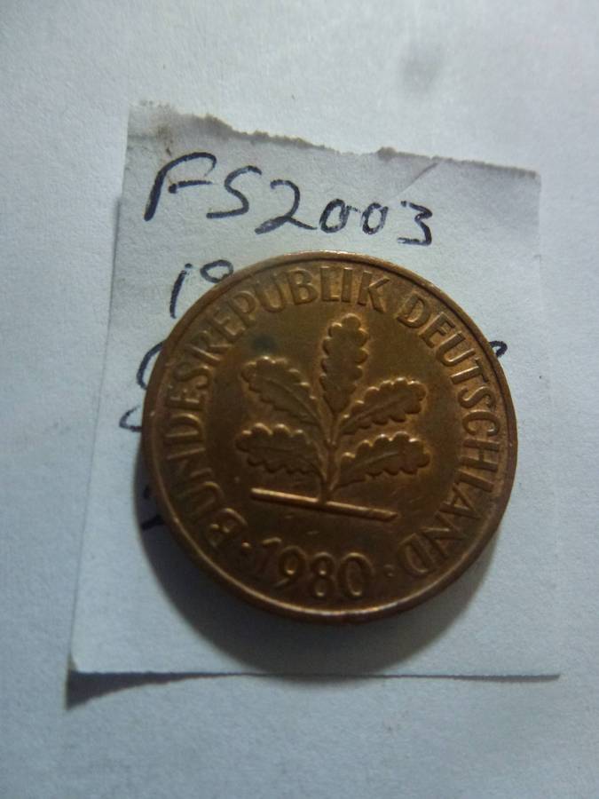 1980 Germany 2 pfennig