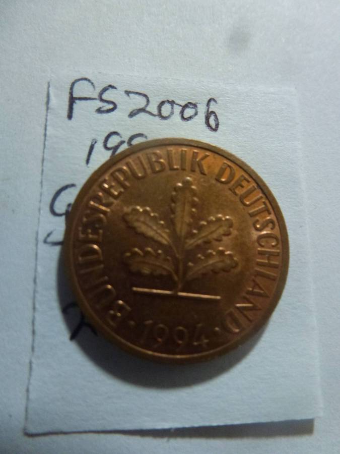 1994 Germany 2 pfennig