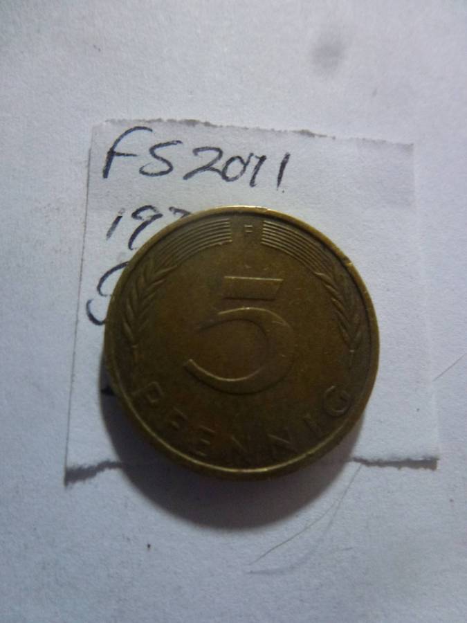 1974 Germany 5 pfennig