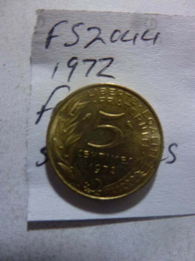1972 France 5 centimes