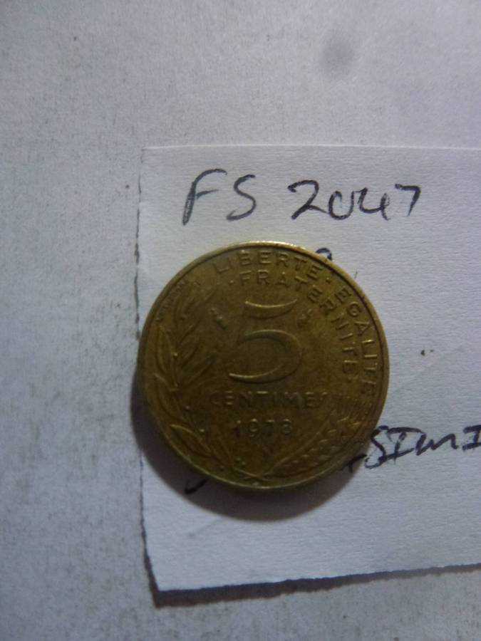 1979 France 5 centimes