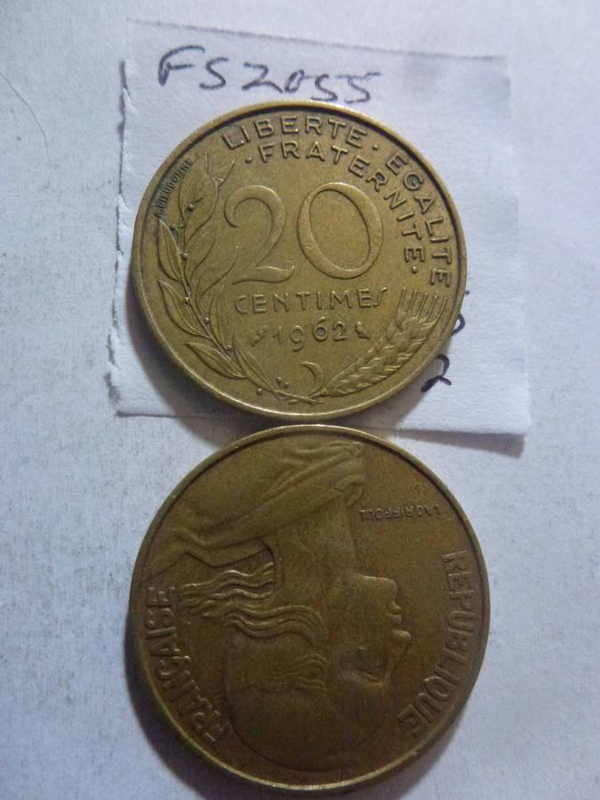 1962 France 20 centimes