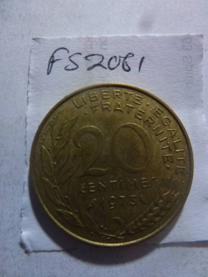 1973 France 20 centimes
