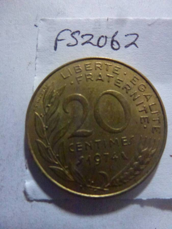 1974 France 20 centimes