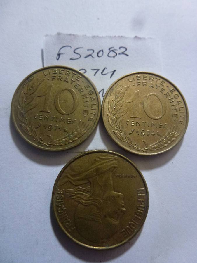 1974 France 10 centimes