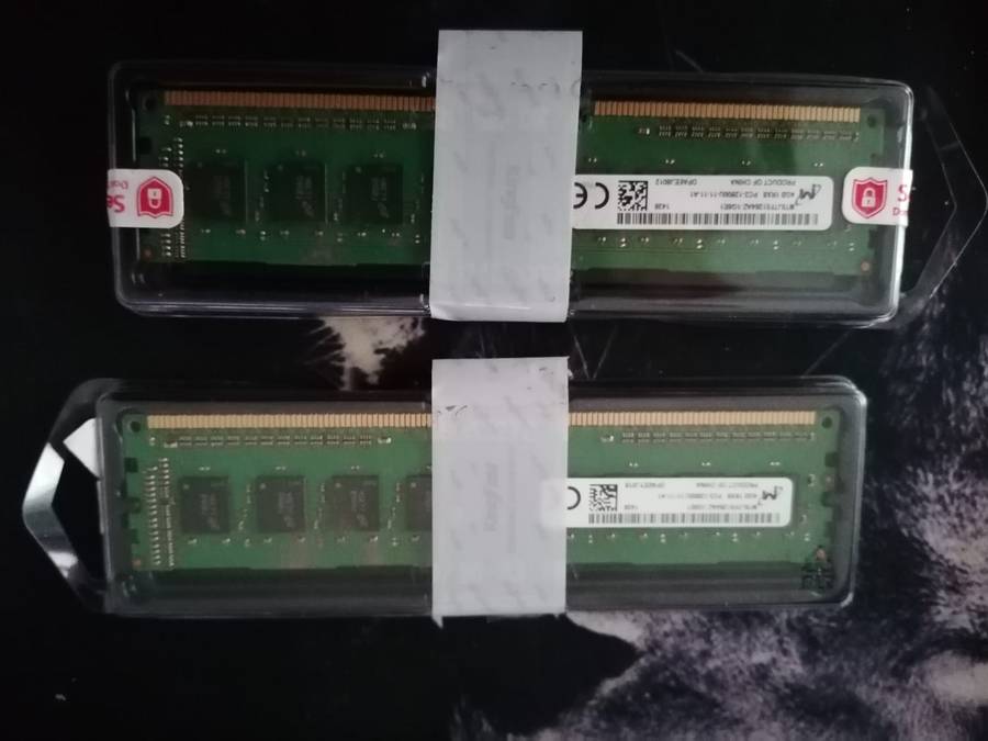 MiCRON 2x 4GB 8GB RAM DDR3 1Rx8 PC3-12800U MT8JTF51264AZ-1G6E1 Desktop RAM Memory
