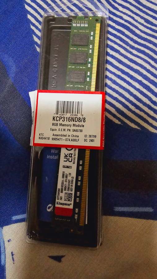 kingston 8gb memory ram ddr3 brand new