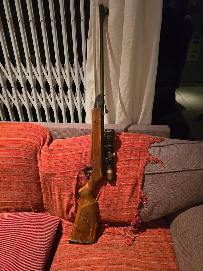 pellet gun and scope