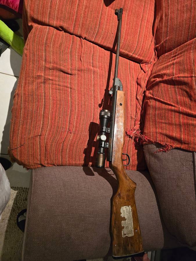 pellet gun and scope