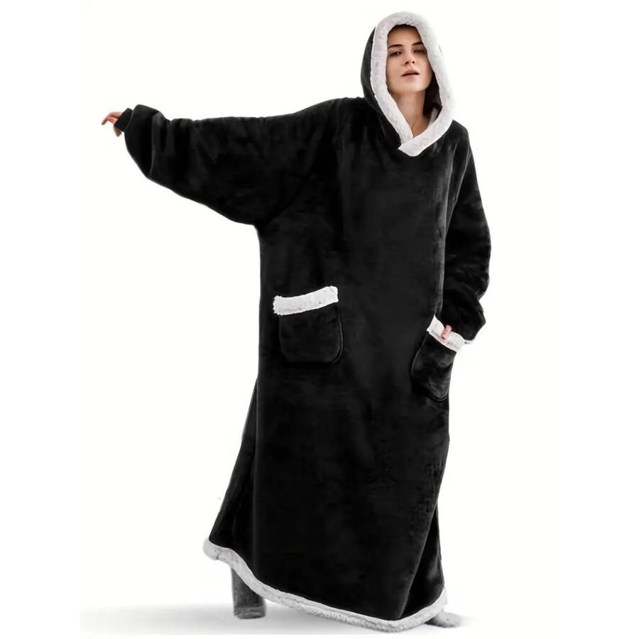 Unisex Pajamas Hooded Warm Robe