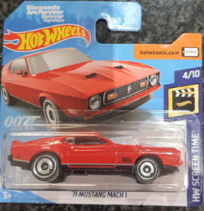 HOT WHEELS 71 MUSTANG MACH 1