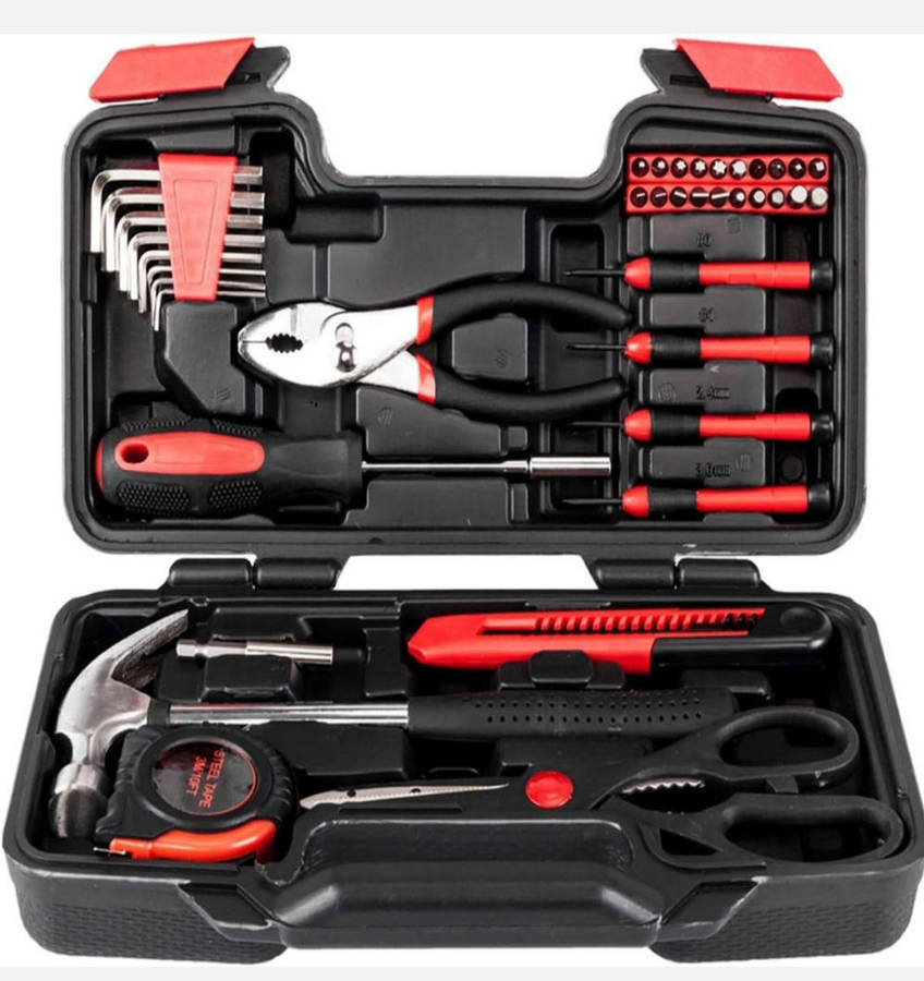 39Pcs Household Tool Set General Repair Small Hand Tool Kit Storage Case