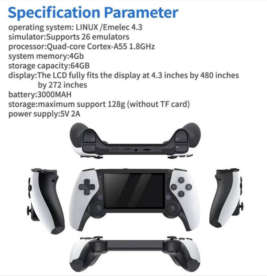 M25 console handheld game machine 4.3 inches 20000+ classic games
