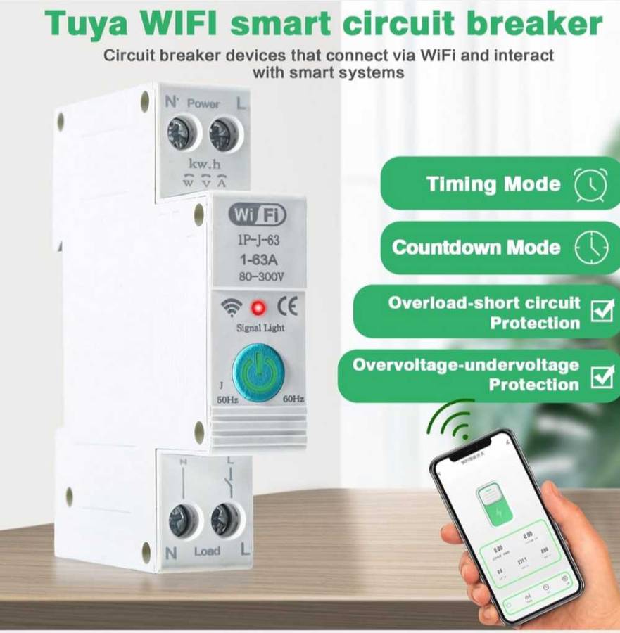 Smart WiFi Geyser timer- Smart Life/Tuya app - No metering function