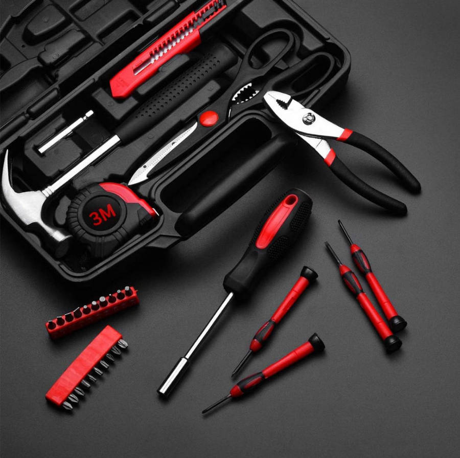 39Pcs Household Tool Set General Repair Small Hand Tool Kit Storage Case