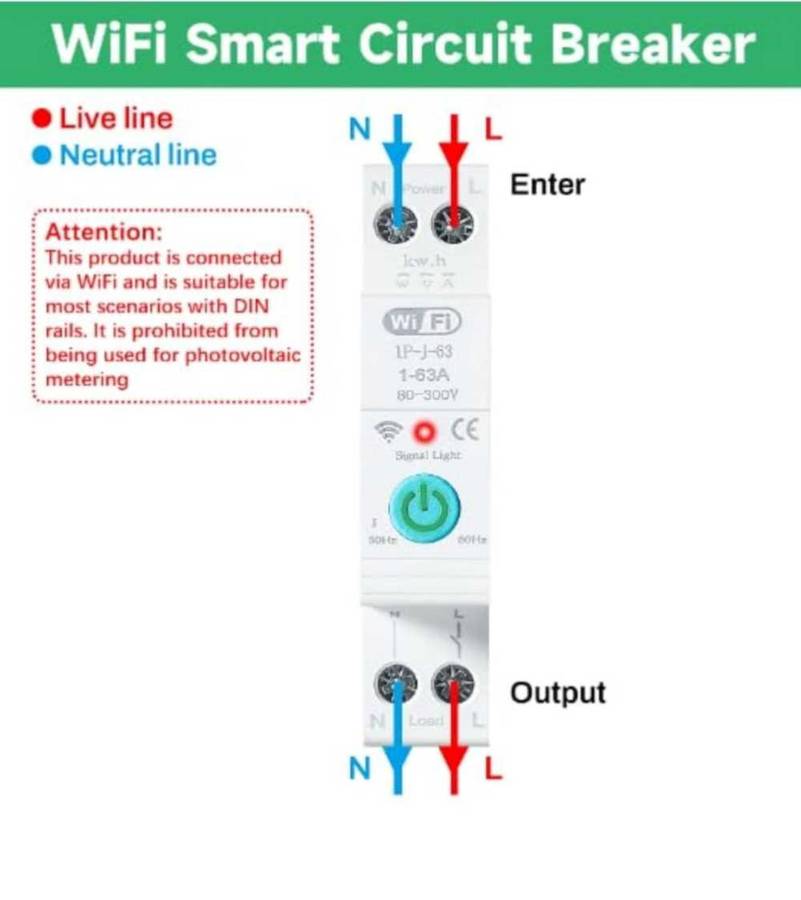 Smart WiFi Geyser timer- Smart Life/Tuya app - No metering function