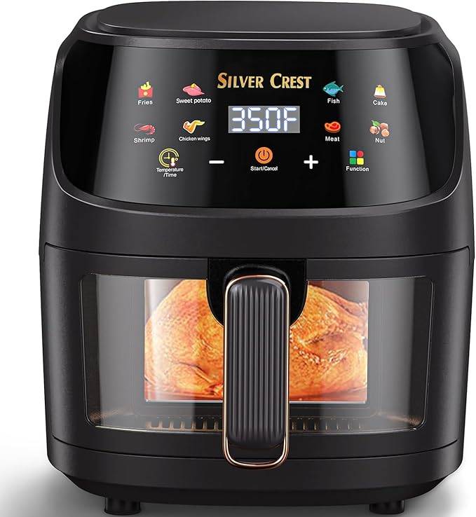 Silver Crest XXL 8L Digital Air Fryer with Clear View Window  2400W