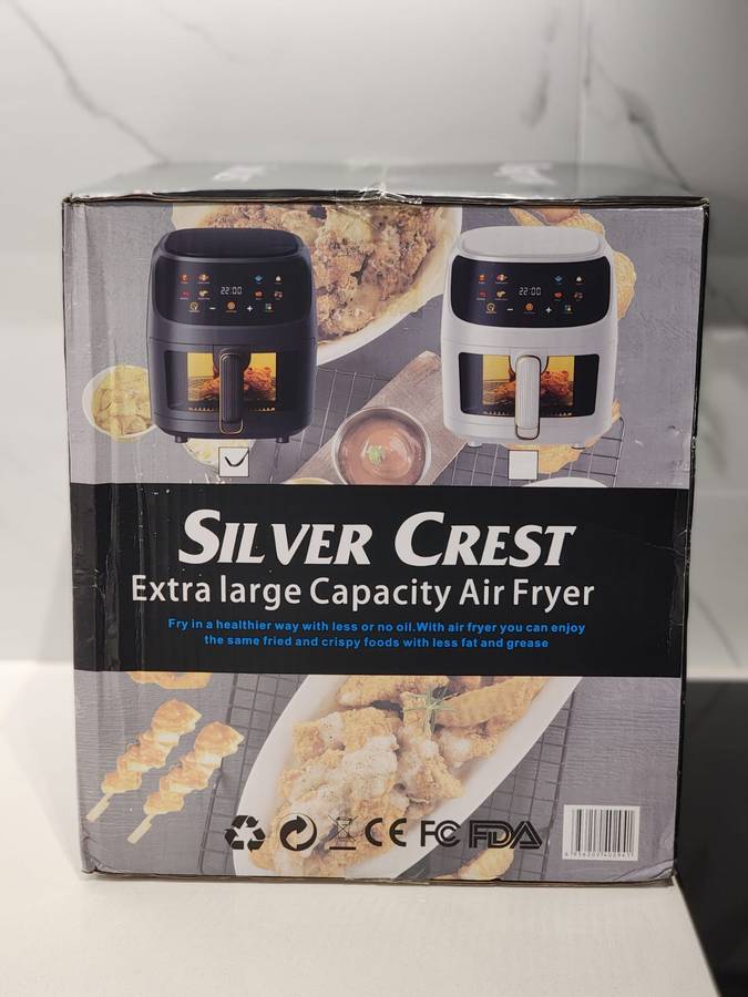 Silver Crest XXL 8L Digital Air Fryer with Clear View Window  2400W