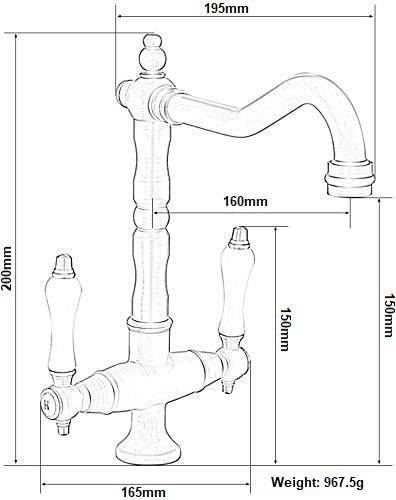 Kessler Superior Sink | Kitchen Mixer Tap Faucet Deck Antique - Different Color