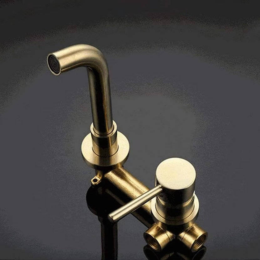 Kessler Wall Mount Mixer Tap Stick Brushed Gold