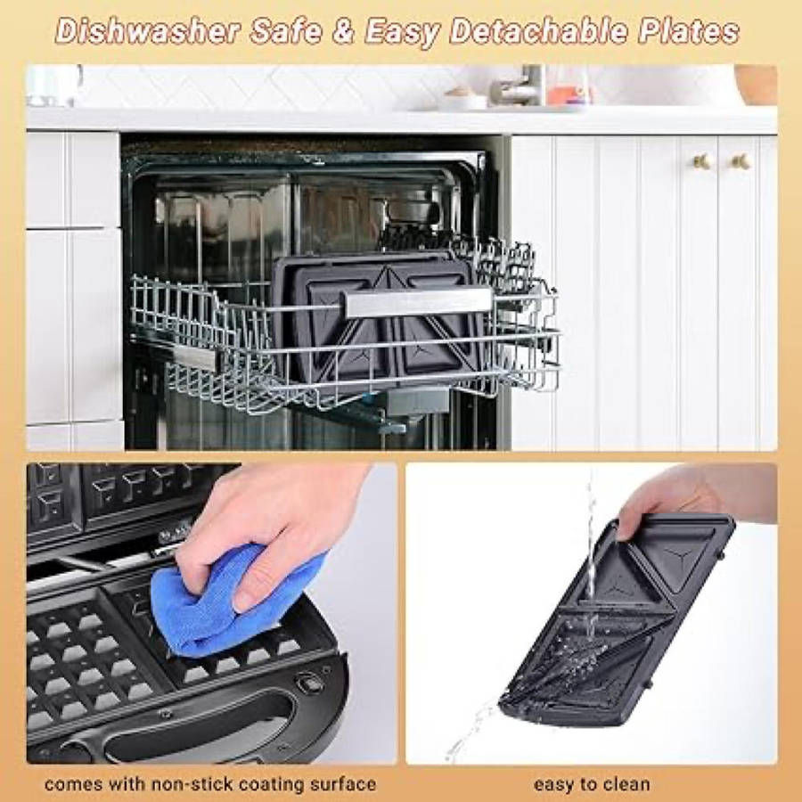 3 in 1  Non Sticky Sandwich Maker