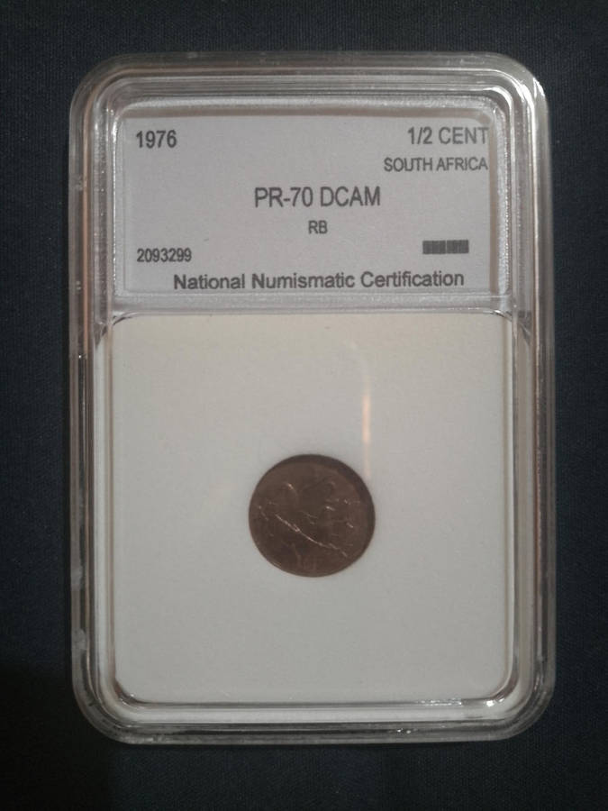 1976 PR-70 1/2cent NNC Graded