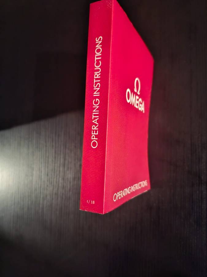 Omega Watch Instructions Manual Booklet All Models & Languages 1/18
