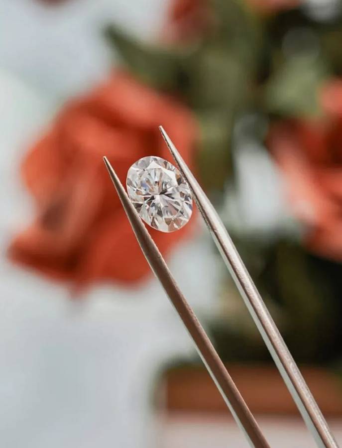 2ct D White Colour Forever Classic Loose Moissanite Oval Cut Real Gem Stone With Certificate VVS1
