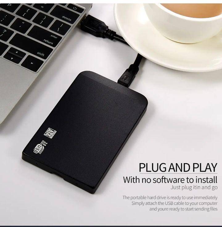 High speed 4tb Silver external SSD 3.1 hard drive type C