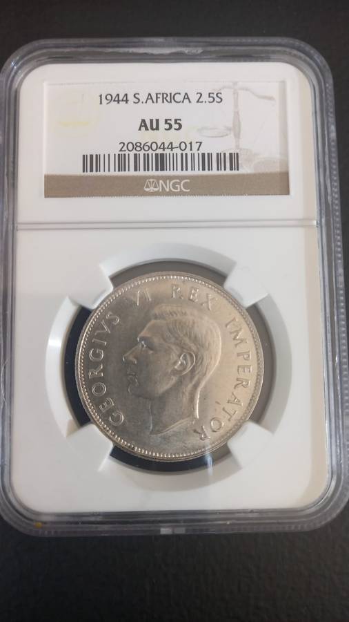 1944 South African 2.5 Shilling