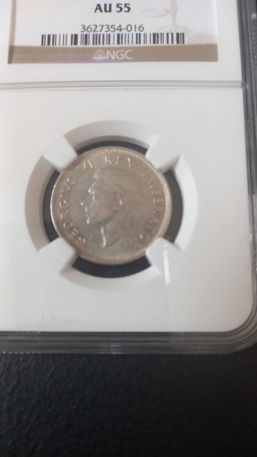 1940 South Afric 1 shilling AU55