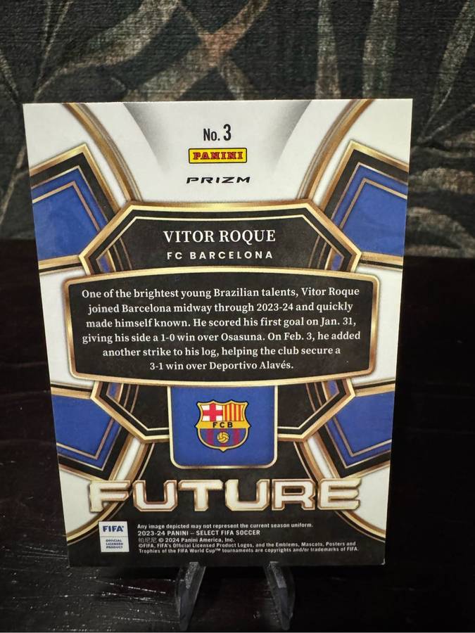 2023-24 Panini Select - Vitor Roque Future Rookie Card No 3