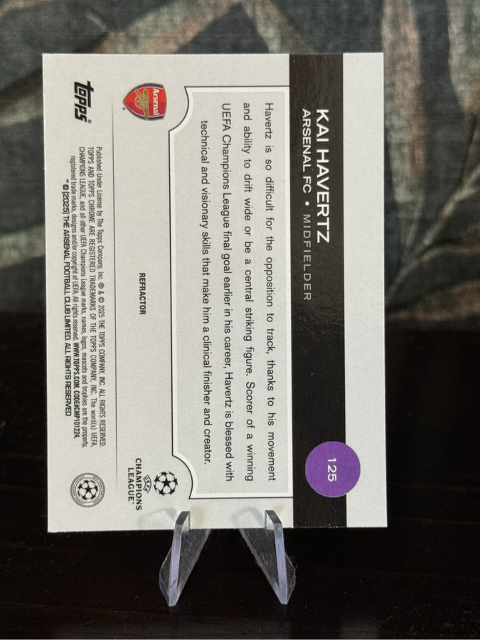 2025 Topps Chrome - Kai Havertz Refractor - Arsenal