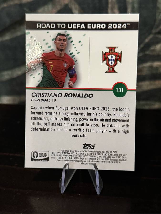 2023 Topps Pristine - Cristian Ronaldo Road to UEFA EURO 2024 - Portugal
