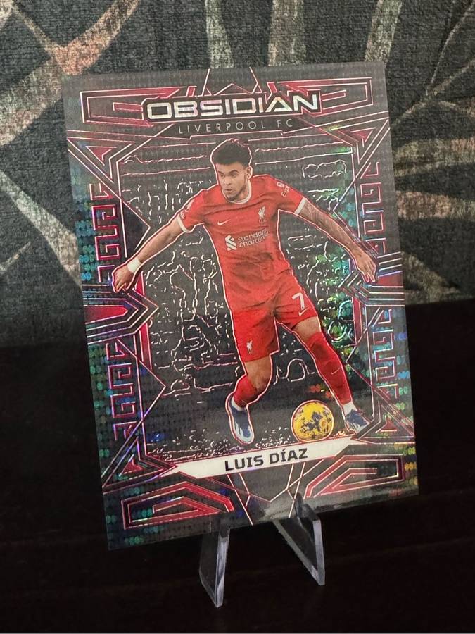 2023-24 Panini Obsidian - Luis Diaz Electric Etch Red Pulsar 03/49 - Liverpool