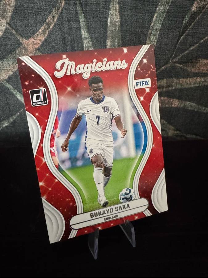 2024-25 Panini Donruss - Bukayo Saka x3 (Optic, Silver & Magicians) - England