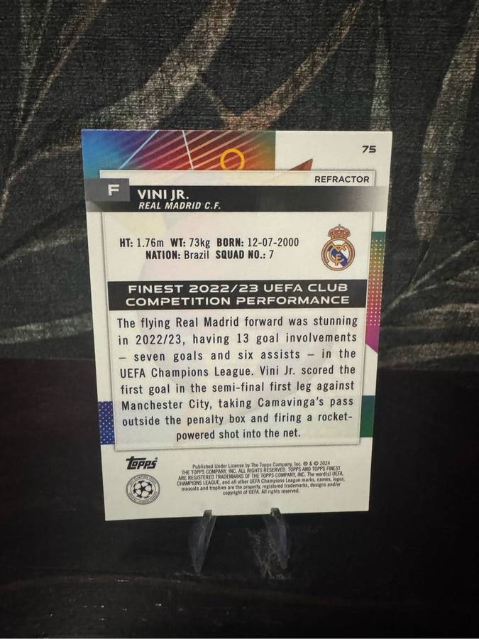 2024 Topps Finest - Vini Jr Refractor