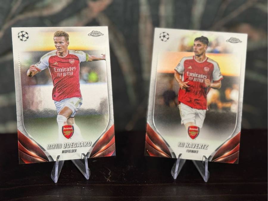2024 Topps Chrome - 6 Arsenal Cards