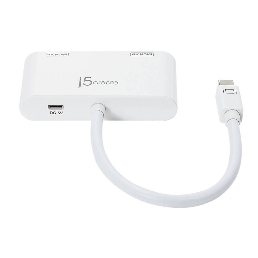 JDA156 mini DisplayPort to Dual HDMI Adapter